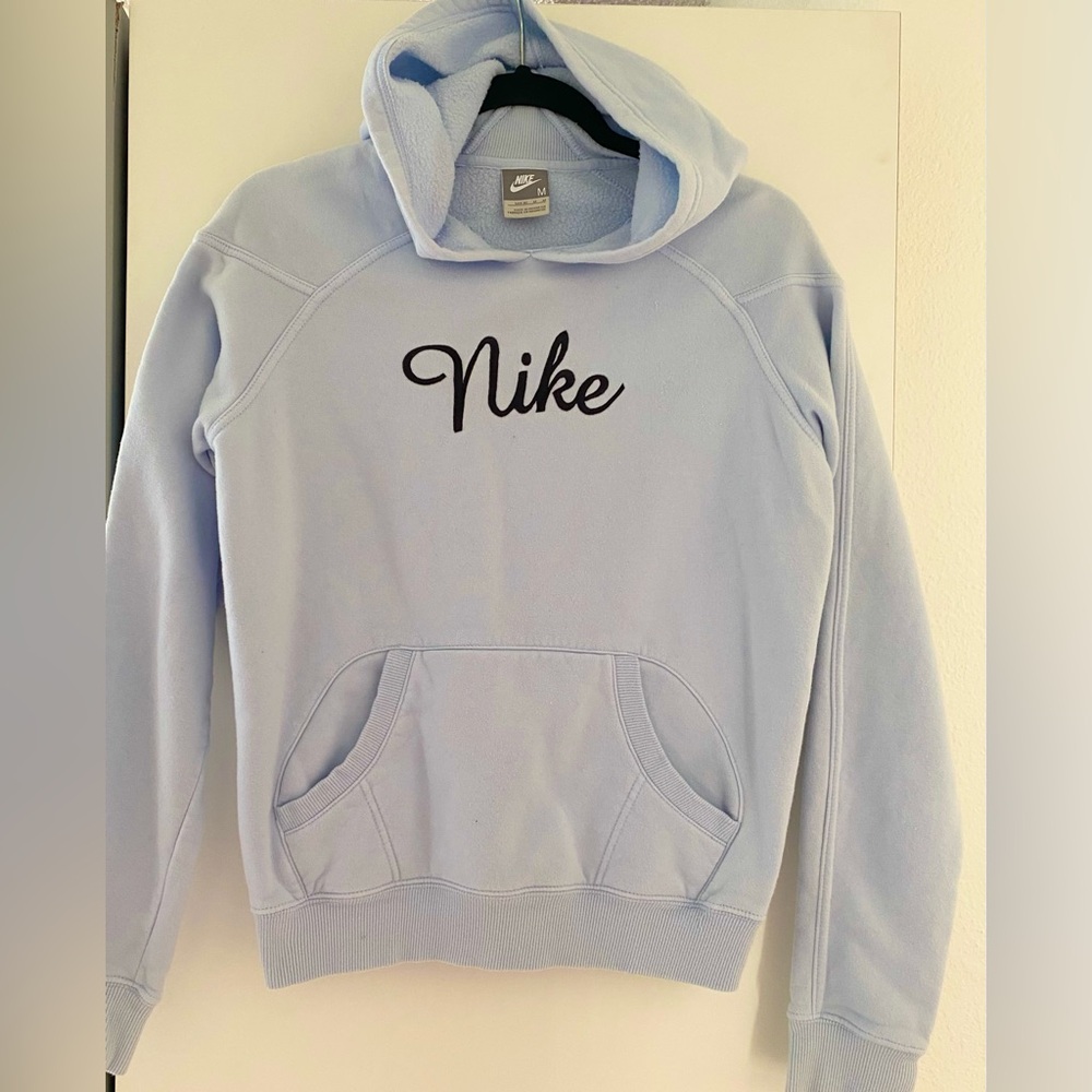 Nike Men's Pastel Blue Hoodie